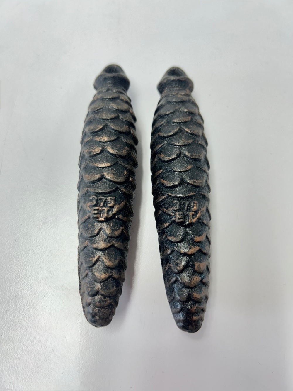 Lot of 2 Cuckoo Clock Pine Cone Weights 375 ET Heavy